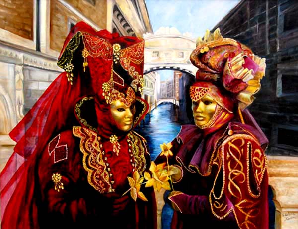 Carnaval de Veneza - 70 x 90 cm - AST